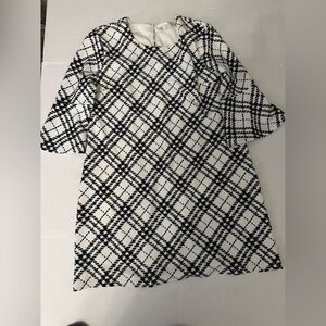 Black and white plaid xl dress, EST 1946